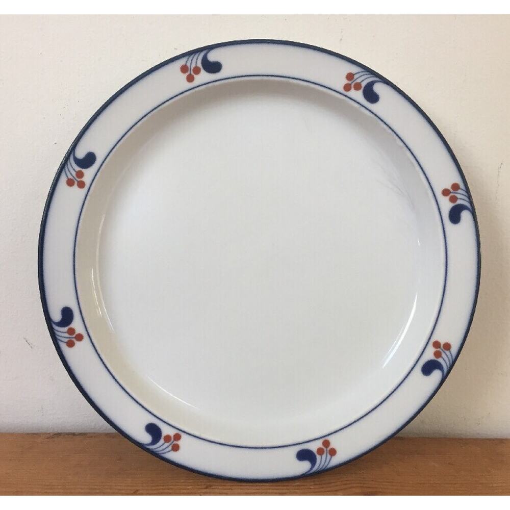Vtg Dansk Bistro Aalborg Japan Red Berries White Porcelain Salad Plate 8.75"